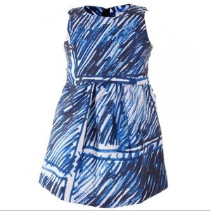 Milly Minis Blue and White Kids Dress
